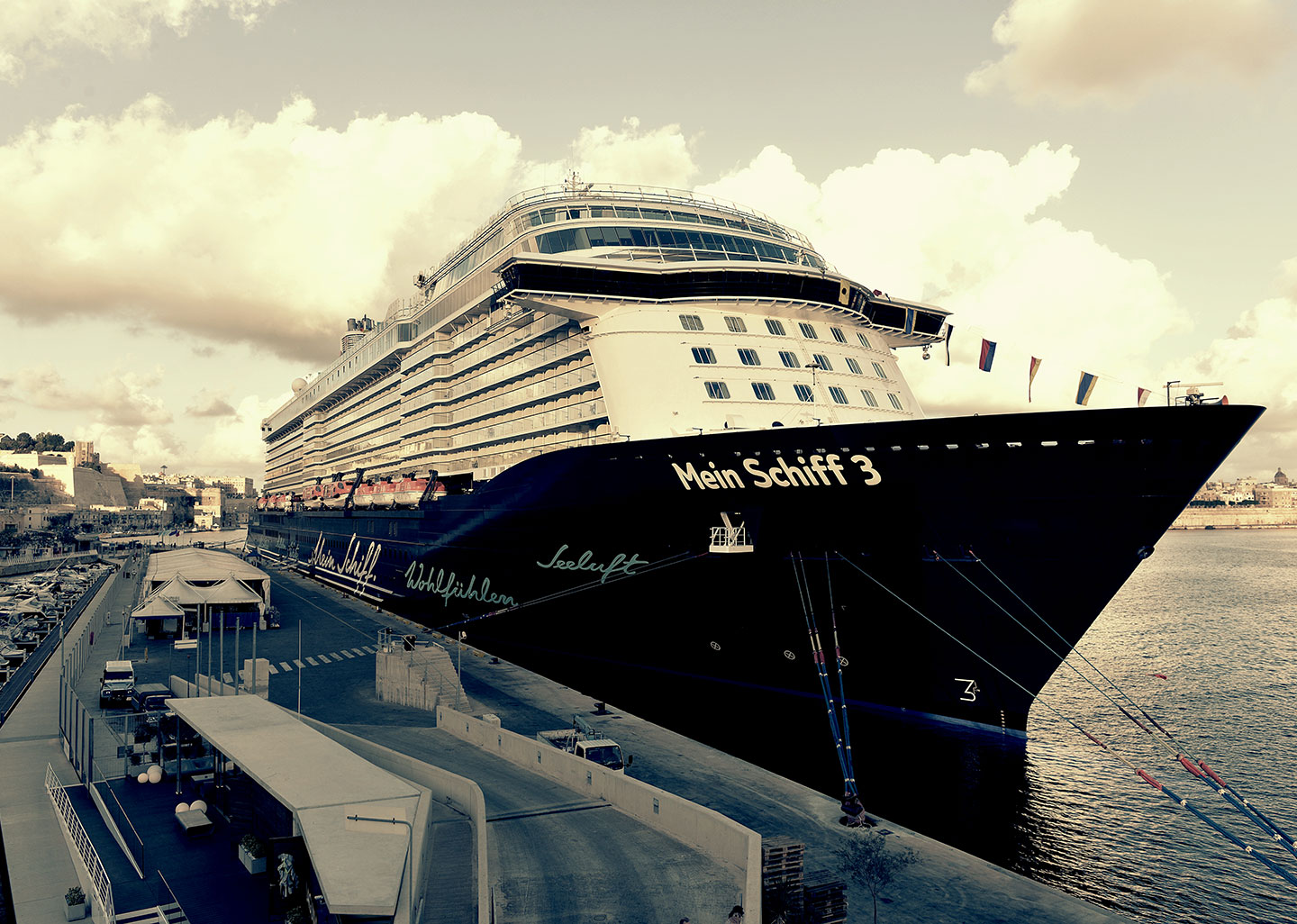 Mein Schiff 3 welcomed at Valletta Cruise Port