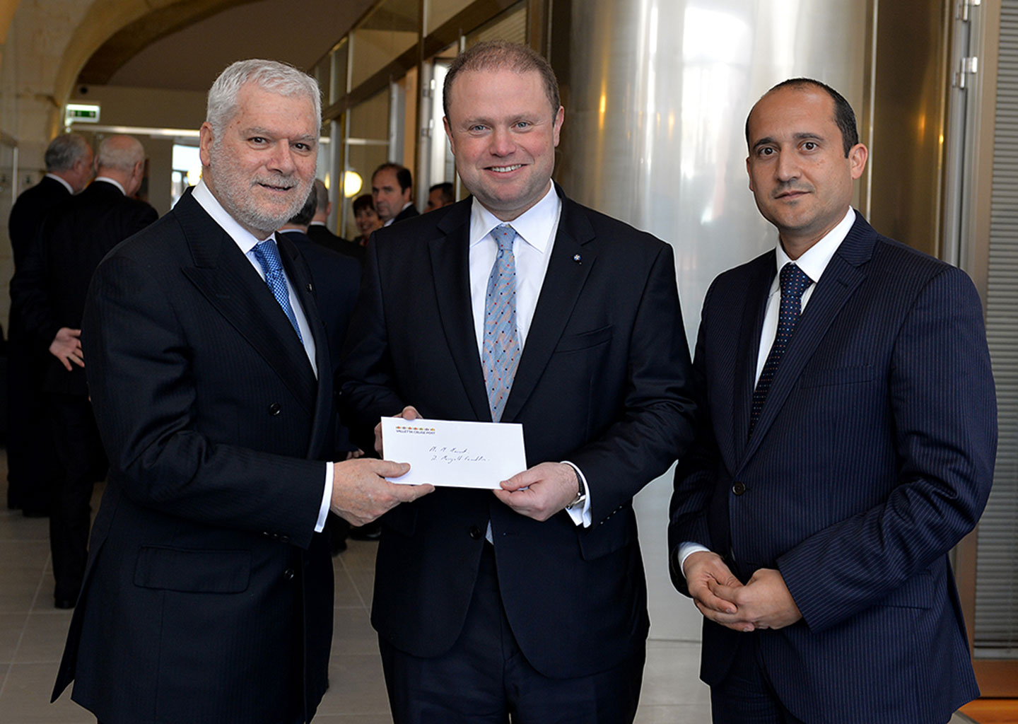 Hon. Prime Minister Dr. Joseph Muscat visits Valletta Cruise Port's new offices