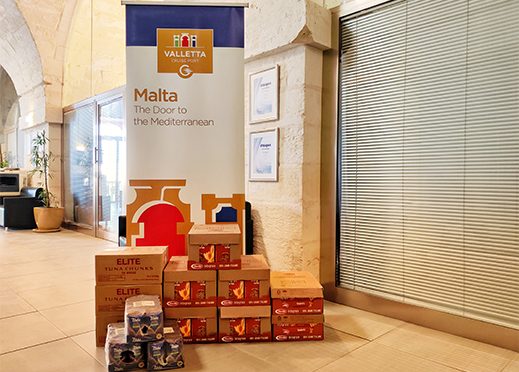 Valletta Cruise Port contributes to the provision of humanitarian aid to Ukranian refugees 
